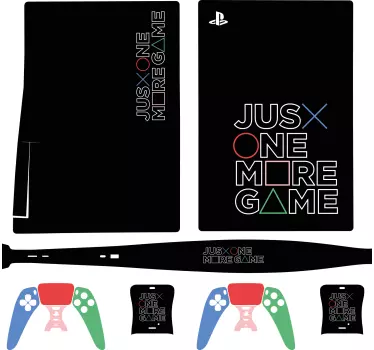 Skórka na playstation Jeszcze tylko jedna gra - TenStickers