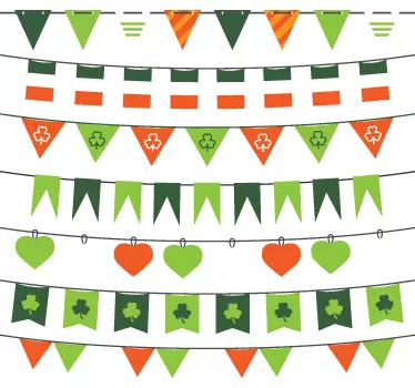 Naklejka na ścianę szlaczki dekoracje na dzień św. Patryka - TenStickers