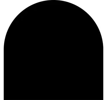 Naklejka ścienna wzory geometryczne łukowata postać - TenStickers