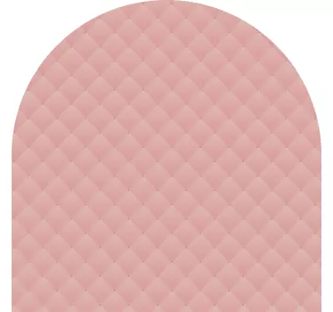 Naklejka do sypialni nad łóżko Różowy łukowaty zagłówek - TenStickers
