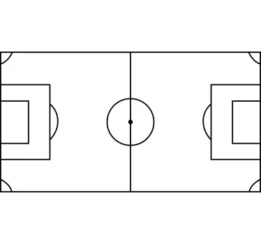 Naklejka dekoracyjna stadion piłkarski - TenStickers