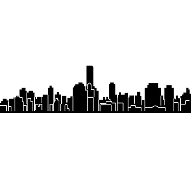 Naklejka dekoracyjna panorama Palermo - TenStickers