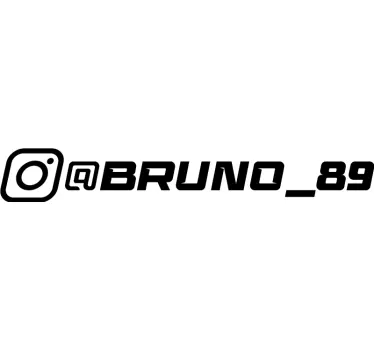 Naklejka na samochód racing instagram - TenStickers