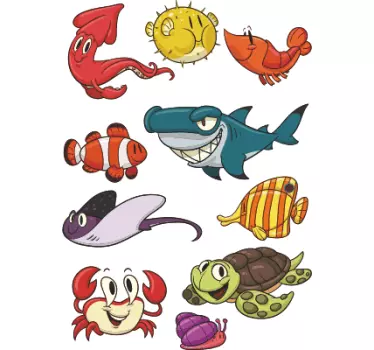 Naklejka dla dzieci podwodny świat - TenStickers