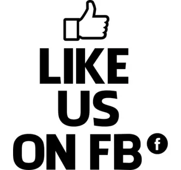 Naklejka na witrynę Like us - TenStickers