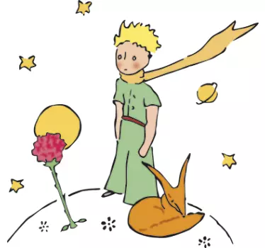 Naklejka na ścianę dla dzieci Książę i Róża - TenStickers