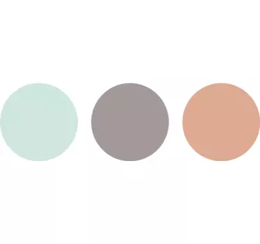 Naklejki na ścianę pastelowe kółka - TenStickers