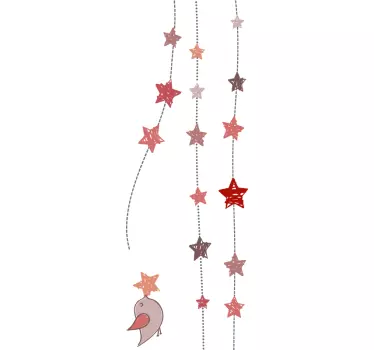 Naklejka na ścianę wiszące gwiazdki - TenStickers