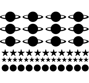 Naklejki na ścianę galaktyka - TenStickers