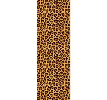 Okleina na lodówkę leopard - TenStickers