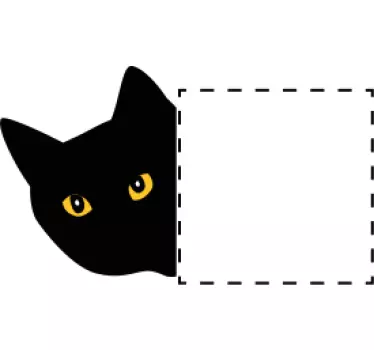 Naklejka ścienna Kot skradający się włącznik światła - TenStickers