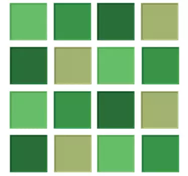 Zielone kafelki naklejka ścienna - TenStickers