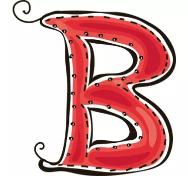 Naklejka literka b - TenStickers