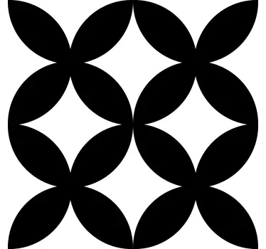Półprzezroczysta naklejka winylowa z geometrycznym wzorem - TenStickers