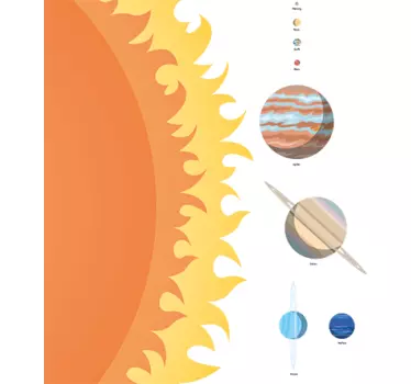 Układ słoneczny Naklejka Ścienna - TenStickers