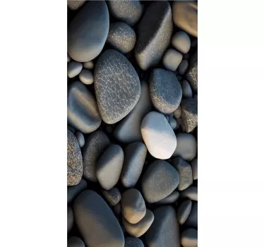 Naklejka na kabiny prysznicowe Kamienie oceaniczne - TenStickers