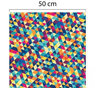 Naklejka na szybę przeźroczysta geometryczna - TenStickers