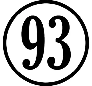 Numer samochodowy naklejka na motocykl - TenStickers