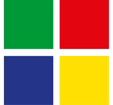 Naklejka na ścianę kolorowe płytki - TenStickers