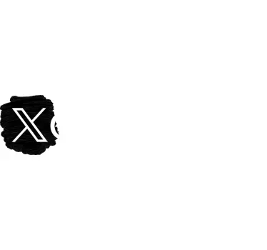 Okleina na witrynę (X) Symbol Twittera personalizowany - TenStickers