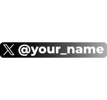 Personalizowana naklejka na witrynę ikona Twittera - TenStickers