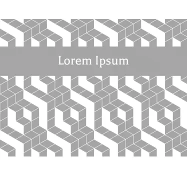 Personalizowana naklejka do biura w geometryczny wzór - TenStickers