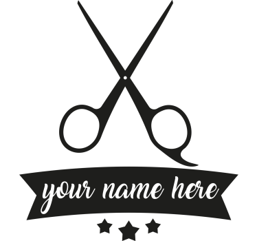 Naklejka na witrynę sklepową dla salonu fryzjerskiego - TenStickers