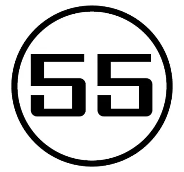 Naklejka na motocykl spersonalizowana zaokrąglona liczba - TenStickers