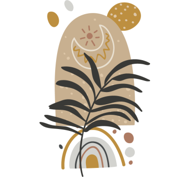 Naklejka dekoracyjna rośliny roślina w stylu boho - TenStickers