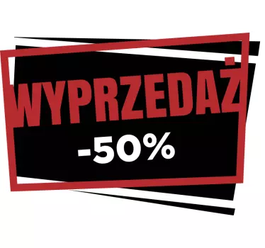 Naklejka na ścianę wyprzedaż nowoczesna promocja - TenStickers