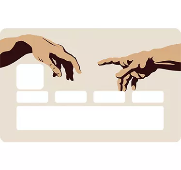 Naklejka na kartę kredytową Michał Anioł - TenStickers