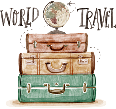 Naklejka ścienna World Travel - TenStickers