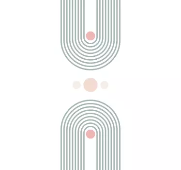 Naklejka do łazienki abstrakcyjny minimalistyczny - TenStickers