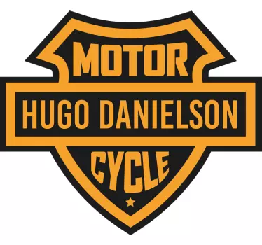 Naklejka na motocykl klasyczna tarcza - TenStickers