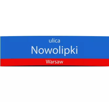 Naklejka dekoracyjna znaki drogowe znak drogowy warszawa - TenStickers