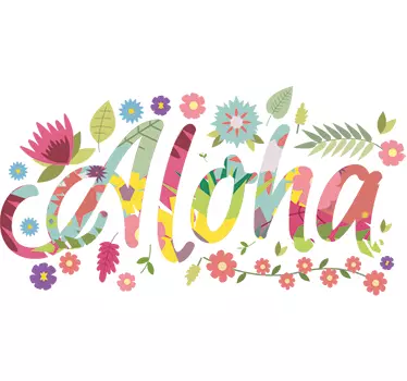 Naklejka na ścianę hawaje Aloha - TenStickers