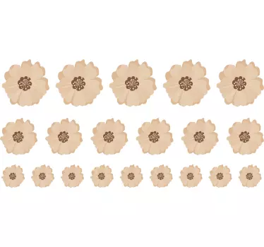 Naklejka dekoracyjna ilustracje boho kwiaty - TenStickers