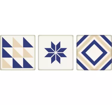 Naklejki dekoracyjna ceramiczny kwadrat - TenStickers