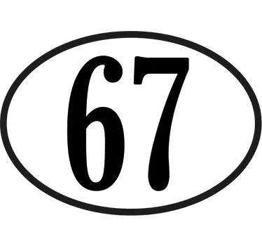 Naklejka na motocykl personalizowany numer - TenStickers