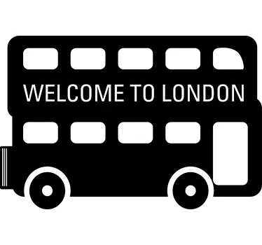 Bus Witaj w Londynie naklejka ścienna - TenStickers