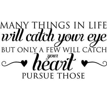 Catch your Heart Naklejka ścienna - TenStickers
