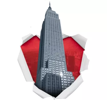Naklejka na ścianę 3D Empire State Building - TenStickers