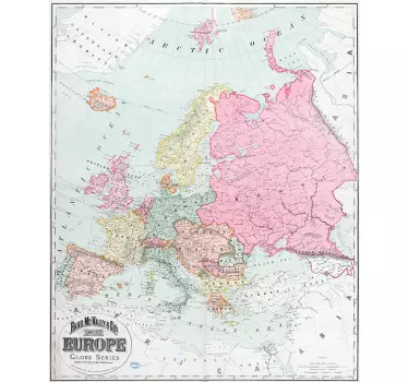 Fototapeta mapa Europy w 1900 roku - TenStickers