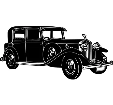 Klasyczny Rolls Royce Naklejka - TenStickers