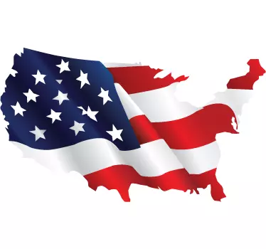 Naklejka barwy narodowe USA - TenStickers