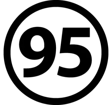 Naklejka benzyna 95 - TenStickers
