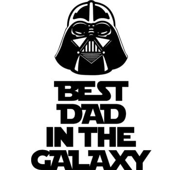 Naklejka Best Dad in The Galaxy - TenStickers