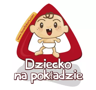 Naklejka bobas na pokładzie - TenStickers