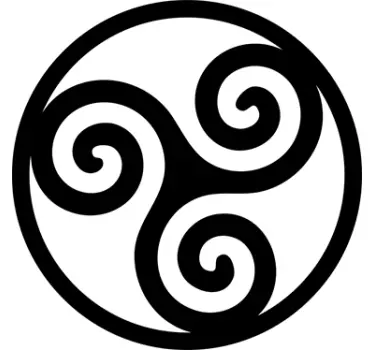 Naklejka - Celtycki Triskelion - TenStickers