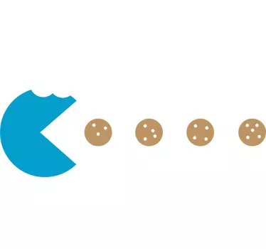 Naklejka Ciasteczkowy potwór pożerający ciastka - TenStickers